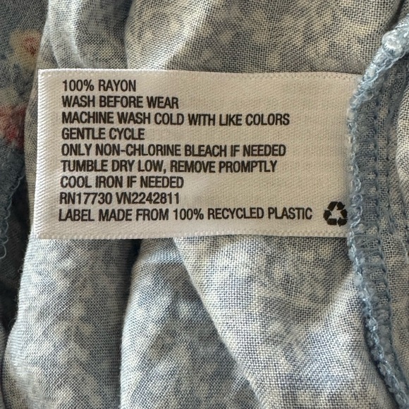 Art Class Blue Floral Skirt - Picture 3 of 4